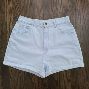 Vintage Lee Light Wash High Rise Shorts